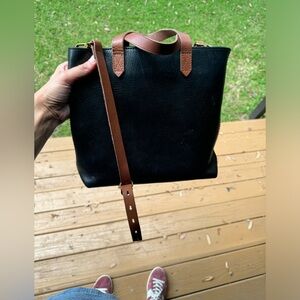 Madewell transport crossbody tote. Zip top.